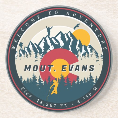 Mount Evans Colorado Flag Mountain 14ers Climbing Coaster