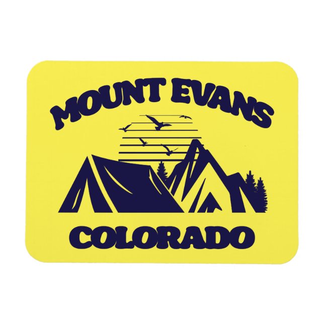 Mount Evans,Colorado Magnet (Horizontal)