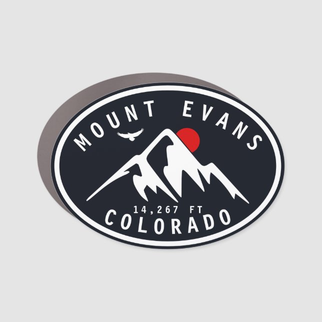 Mount Evans Wilderness 14er - Colorado mountains Car Magnet (Front)