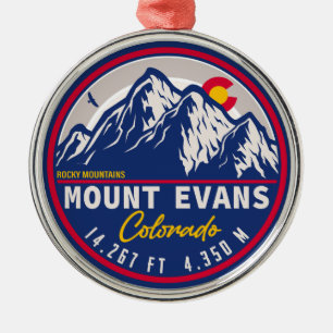 Mount Evans Wilderness 14er - Colorado mountains Metal Ornament