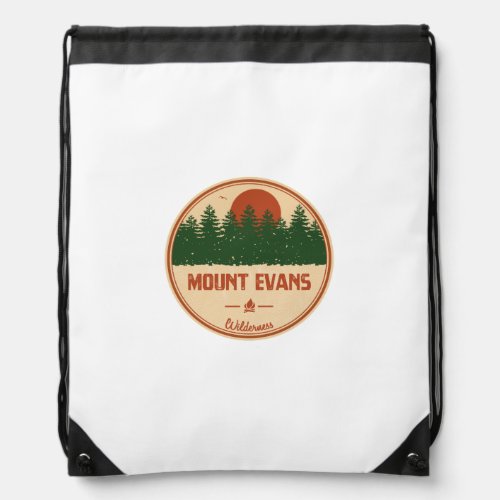 Mount Evans Wilderness Drawstring Bag