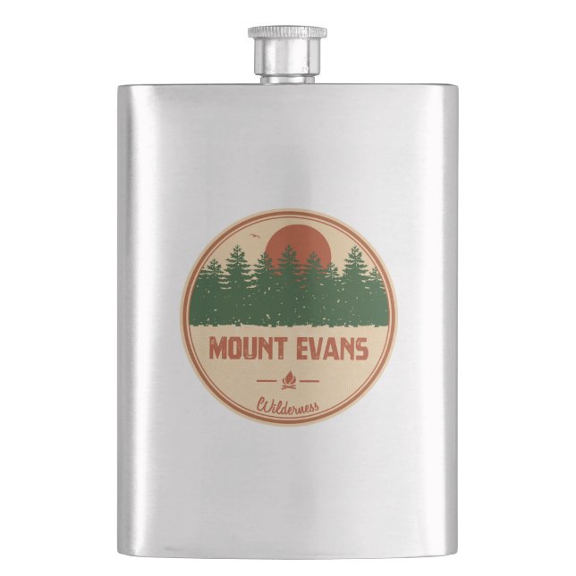 Mount Evans Wilderness Flask (Front)