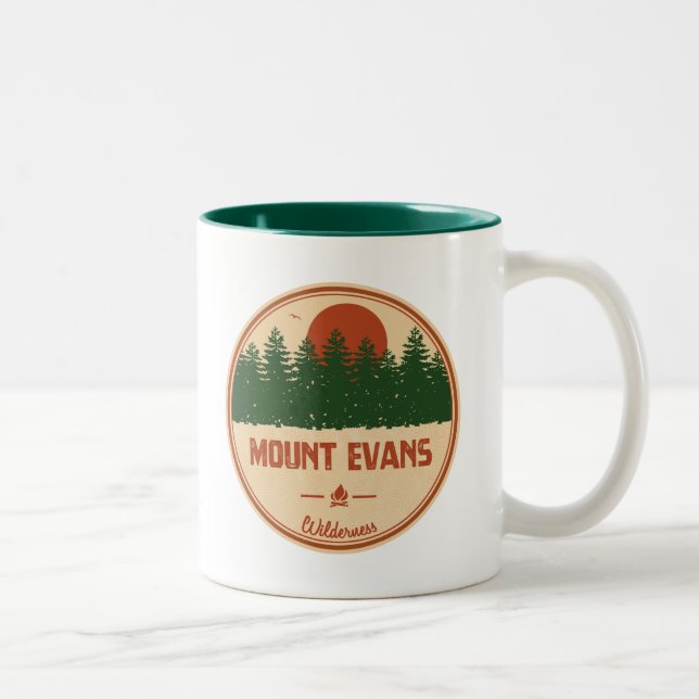 Mount Evans Wilderness Two-Tone Coffee Mug (Right)
