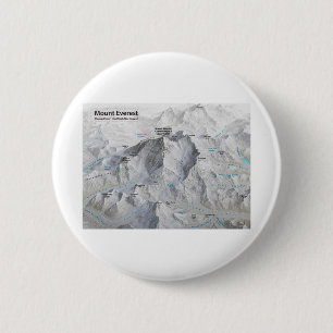 Mount Everest 3D Map with Labels Button