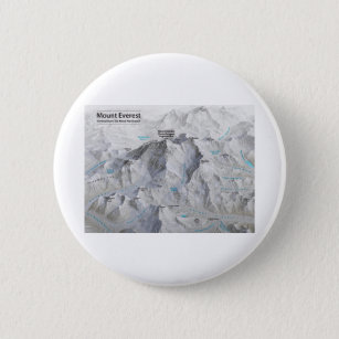 Mount Everest 3D Map with Labels Button