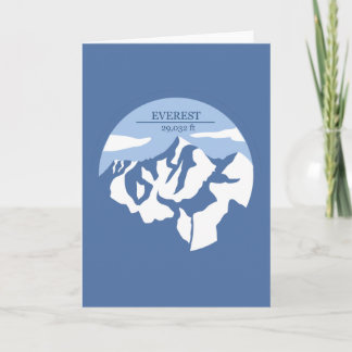 Mount Everest Altitude Card