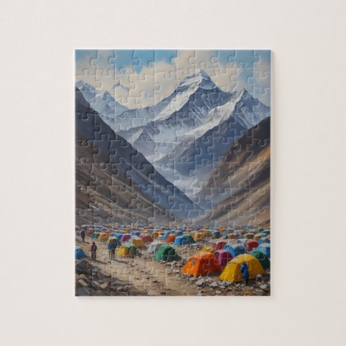 Mount Everest base camp Nepal Jigsaw Puzzle