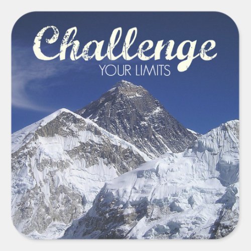 Mount Everest Challenge Your Limits Stickers