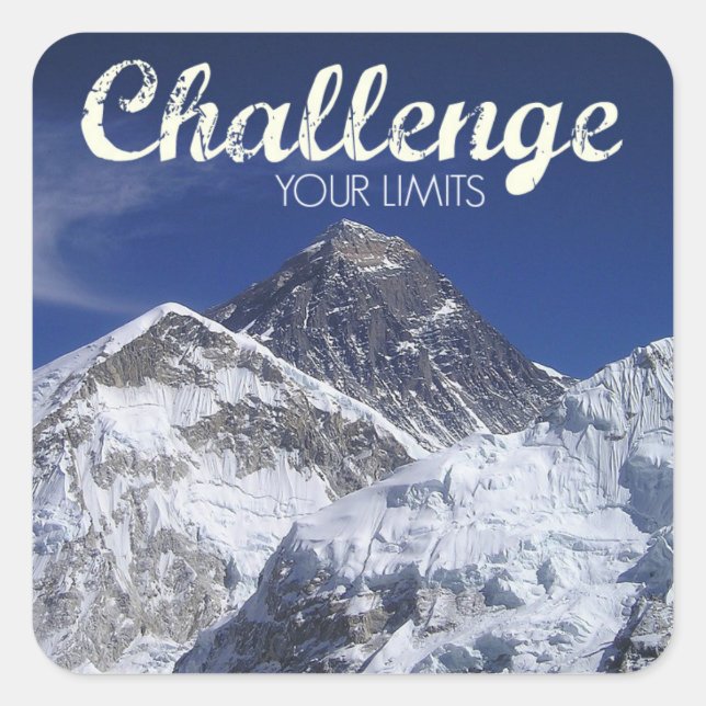 Mount Everest Challenge Your Limits Stickers (Front)