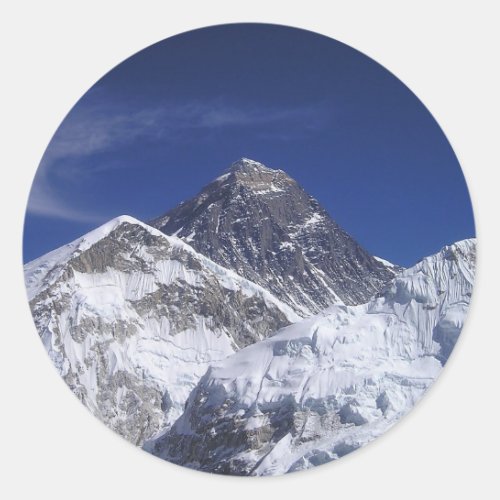 Mount Everest Classic Round Sticker