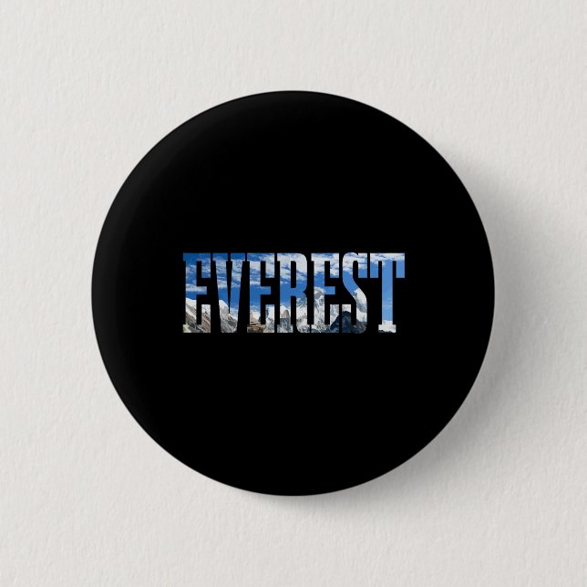 Mount Everest Expidition Mt Mountaineers  Button (Front)
