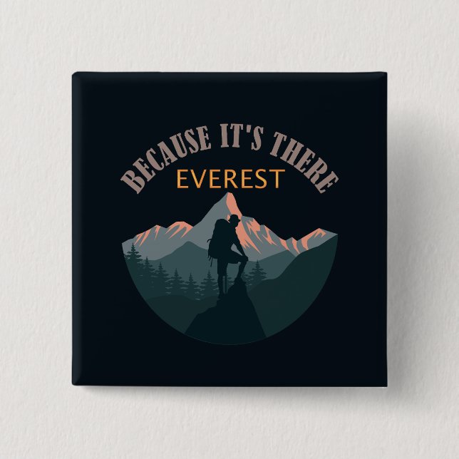 Mount Everest, Hiker Button (Front)