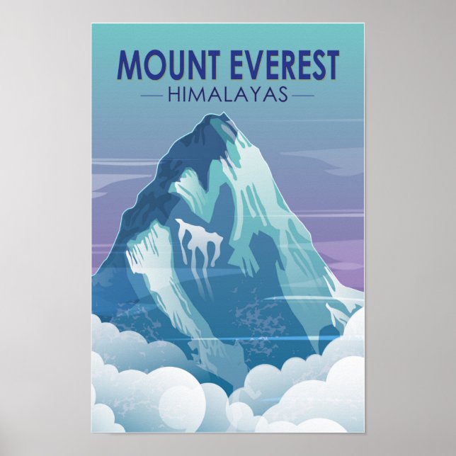 Mount Everest Himalayas Vintage  Poster (Front)
