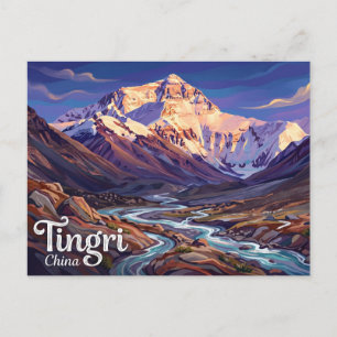 Mount Everest National Nature Reserve China Postcard