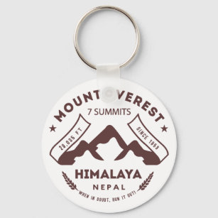 Mount Everest Nepal Keychain
