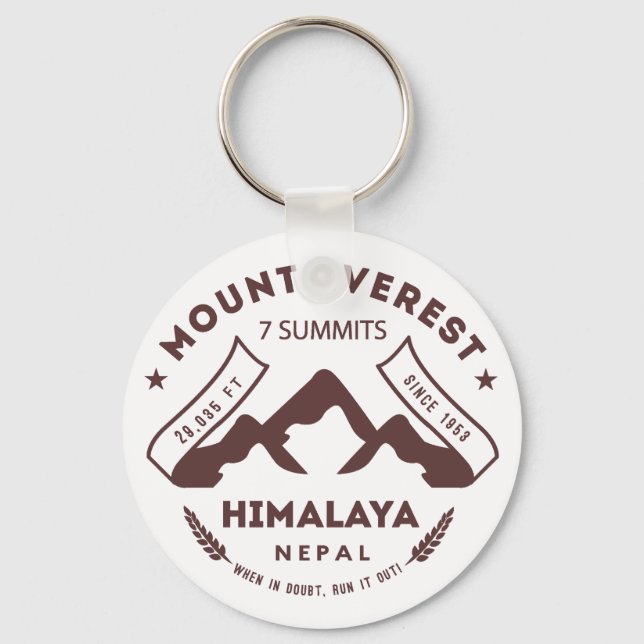 Mount Everest Nepal Keychain (Front)