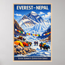 Mount Everest Nepal - Vintage