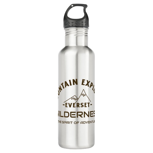 MOUNT EVEREST STAINLESS STEEL WATER BOTTLE (Front)