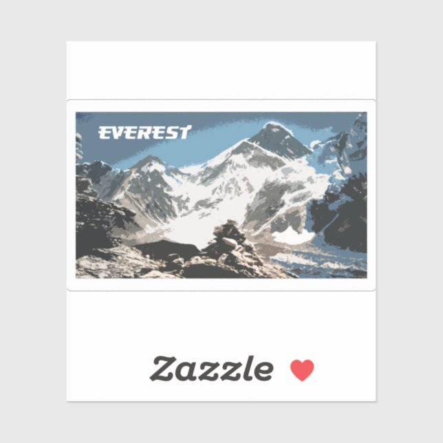 Mount Everest View, Nepal Sticker (Sheet)