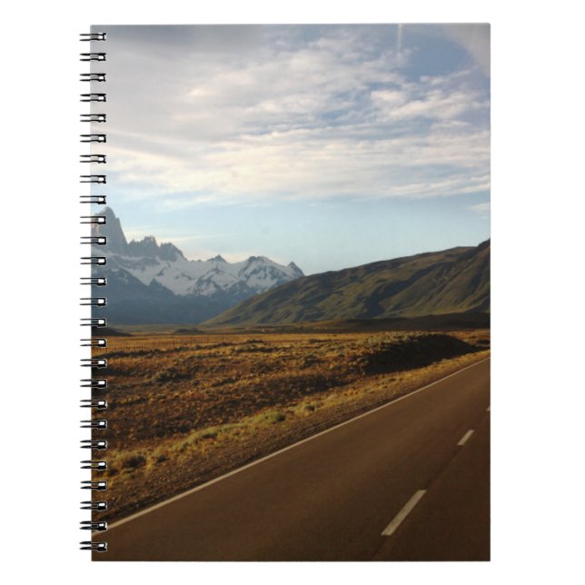 Mount Fitz Roy And Mount Cerro Torre Notebook (Front)