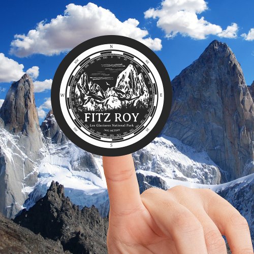 Mount Fitz Roy _ Cerro Chaltn South America Classic Round Sticker