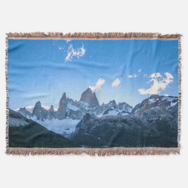 Mount Fitz Roy Throw Blanket (Front)