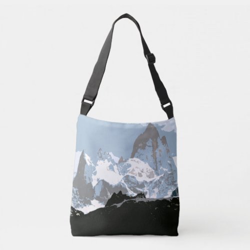 Mount Fitzroy Mountain Patagonia Argentina Crossbody Bag