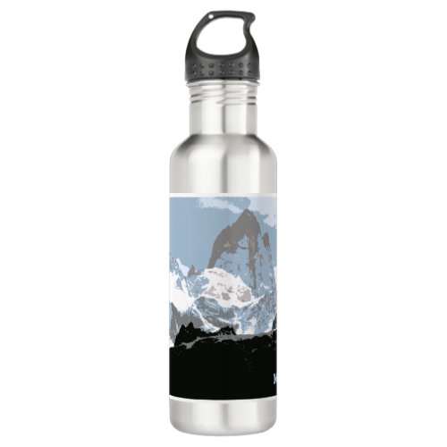 Mount Fitzroy Mountain Patagonia Argentina Stainless Steel Water Bottle