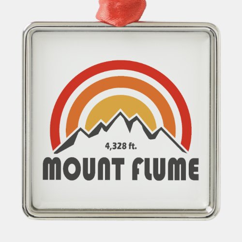 Mount Flume New Hampshire Metal Ornament