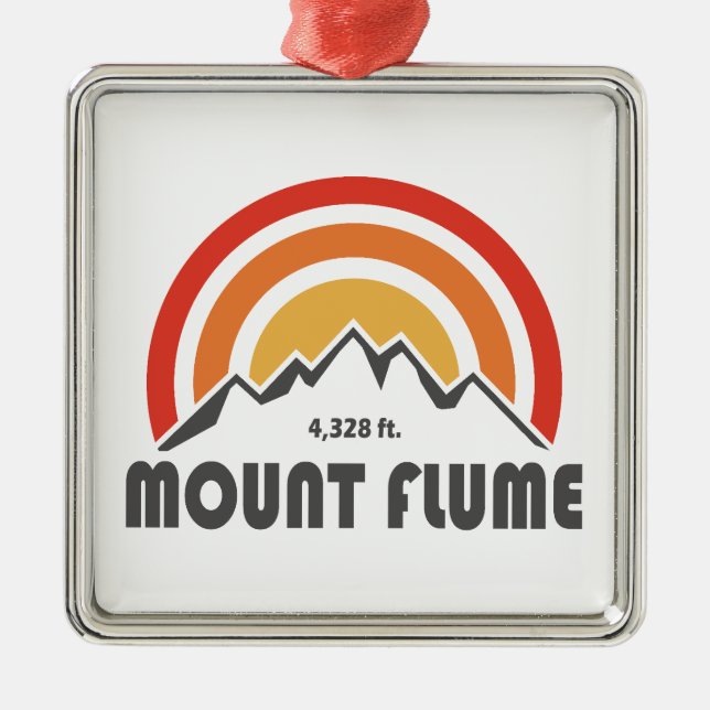 Mount Flume New Hampshire Metal Ornament (Front)