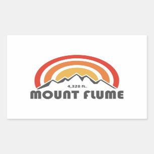Mount Flume New Hampshire Rectangular Sticker