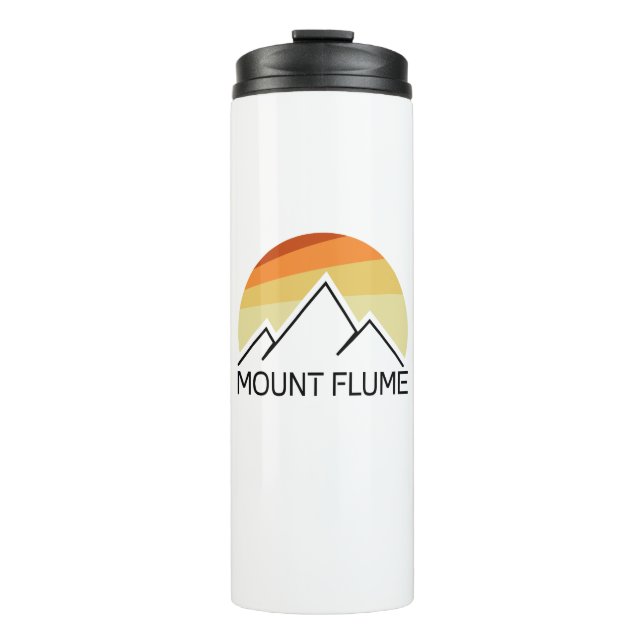 Mount Flume New Hampshire Retro Thermal Tumbler (Front)