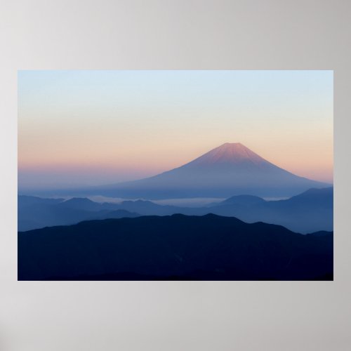 Mount Fuji At Sunrise Honshū Japan Poster