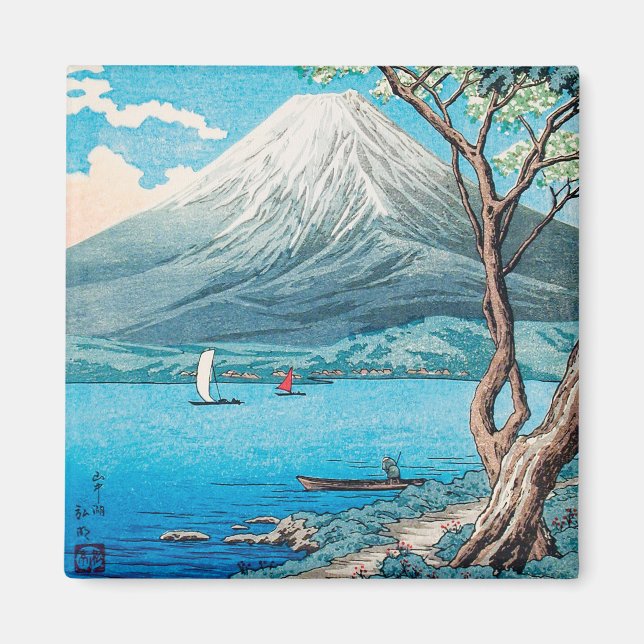 Mount Fuji from Lake Yamanaka by Hiroaki Takahashi Magnet (Front)