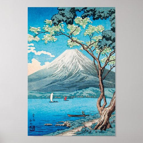 Mount Fuji from Lake Yamanaka by Hiroaki Takahashi Poster