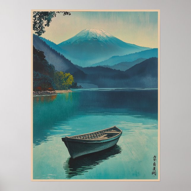 Mount Fuji from Lake Yamanaka  Poster (Front)