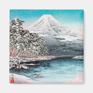 Mount Fuji from Tagonoura, Snow Hiroaki Takahashi Magnet