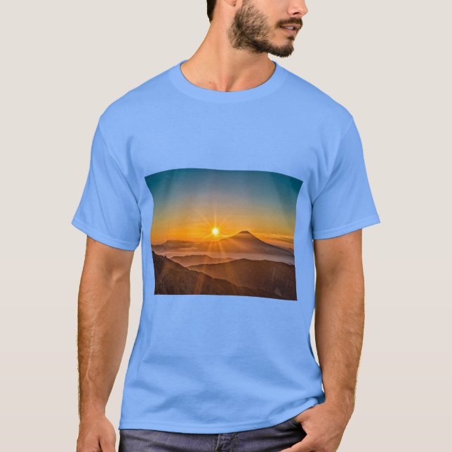 Mount Fuji Horizon  T-Shirt (Front)