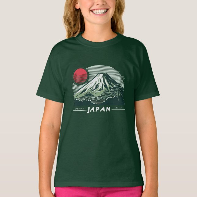 Mount Fuji Japan Asia T-Shirt (Front)