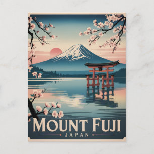 Mount Fuji Japan Holiday Postcard