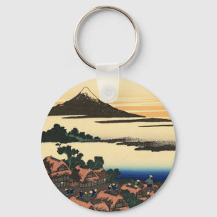 Mount Fuji Japan Sunset Keychain