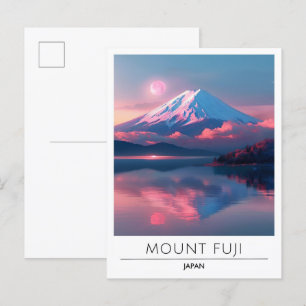 Mount Fuji Japan Travel Postcard