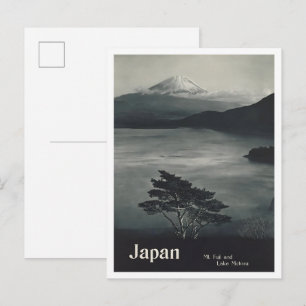Mount Fuji Japan Vintage Travel  Postcard