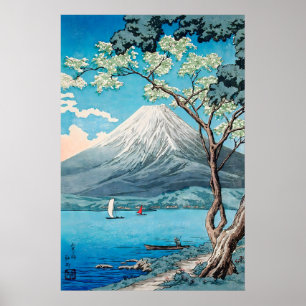 Mount Fuji Japanese Woodblock Print Serene Asian