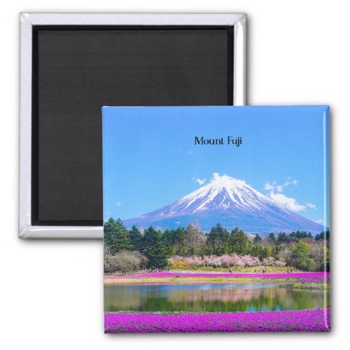 Mount Fuji picturesque photograph Magnet
