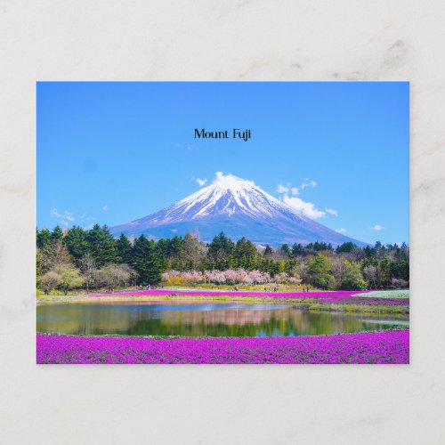 Mount Fuji picturesque photograph Postcard