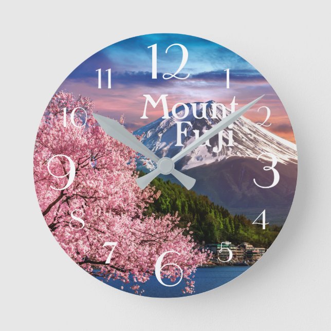 Mount Fuji Round Clock (Front)