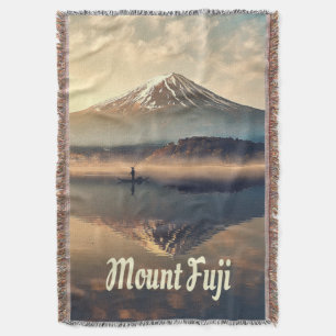Mount Fuji Throw Blanket