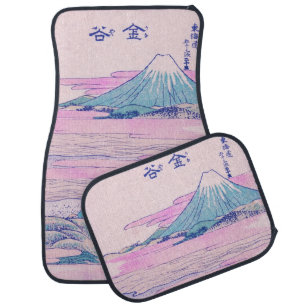 Mount Fuji Ukiyo-e Japanese Vintage Art Car Floor Mat
