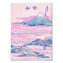 Wrapping Paper Flowers in Japanese Style Floral Ukiyo E Elegant